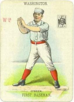 1888 WG1 Base Ball Playing Cards #NNO Billy O'Brien Front