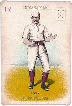 1888 WG1 Base Ball Playing Cards #NNO Emmett Seery Front