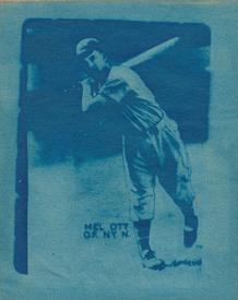 1938 Clopay Foto-Fun (R329) #NNO Mel Ott Front