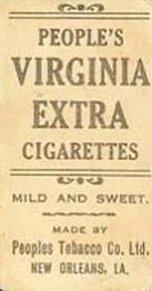 1911-16 People's Tobacco Virginia Extra (T216) #NNO Johnny Evers Back