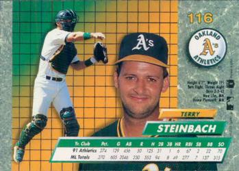 1992 Ultra #116 Terry Steinbach Back