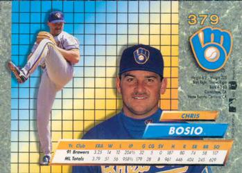 1992 Ultra #379 Chris Bosio Back