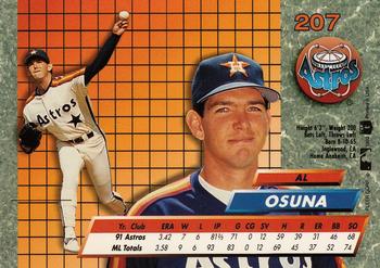 1992 Ultra #207 Al Osuna Back