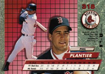 1992 Ultra #318 Phil Plantier Back