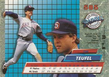 1992 Ultra #585 Tim Teufel Back