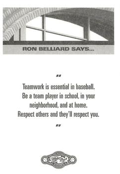 2002 Milwaukee Brewers Police #NNO Ron Belliard Back
