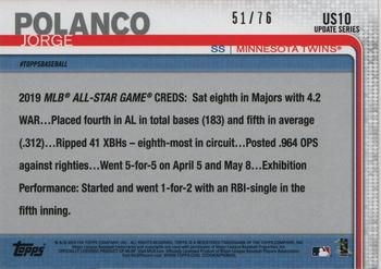 2019 Topps Update - Independence Day #US10 Jorge Polanco Back
