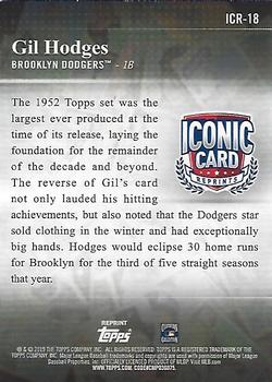 2019 Topps Update - Iconic Card Reprints #ICR-18 Gil Hodges Back