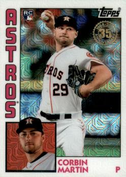 2019 Topps Update - 1984 Topps Baseball 35th Anniversary Chrome Silver Pack #T84U-19 Corbin Martin Front