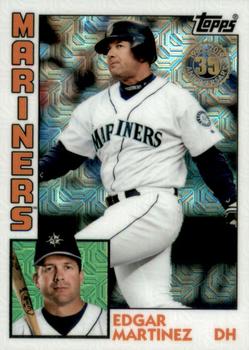 2019 Topps Update - 1984 Topps Baseball 35th Anniversary Chrome Silver Pack #T84U-37 Edgar Martinez Front