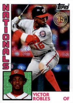 2019 Topps Update - 1984 Topps Baseball 35th Anniversary Chrome Silver Pack #T84U-49 Victor Robles Front