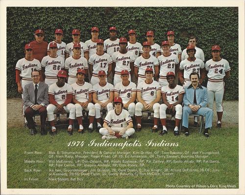 1974 Indianapolis Indians Team Photo #NNO Indianapolis Indians Team Photo Front