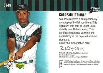 2006 Upper Deck - Signature Sensations #SS-DY Delmon Young Back