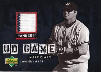2006 Upper Deck - UD Game Materials (Series One) #UD-JG Jason Giambi Front