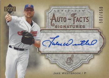 2006 Upper Deck Artifacts - Auto-Facts Signatures #AF-JW Jake Westbrook Front