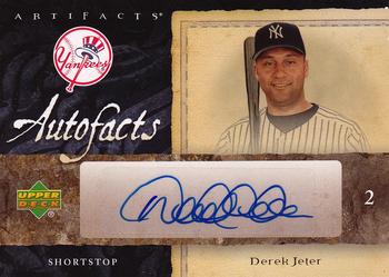 2006 Upper Deck Artifacts - Auto-Facts Signatures #AF-DJ Derek Jeter Front