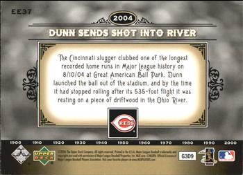 2006 Upper Deck Epic - Events #EE37 Adam Dunn Back