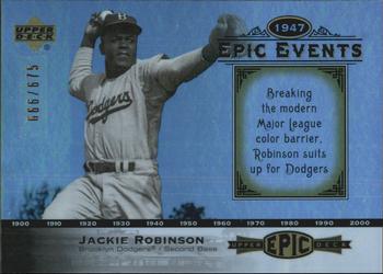2006 Upper Deck Epic - Events #EE93 Jackie Robinson Front