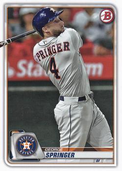 2020 Bowman #41 George Springer Front