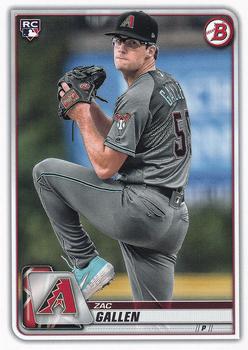 2020 Bowman #75 Zac Gallen Front