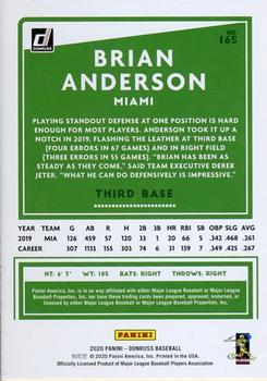 2020 Donruss #165 Brian Anderson Back