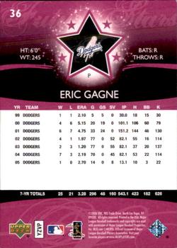 2006 Upper Deck Future Stars - Purple #36 Eric Gagne Back