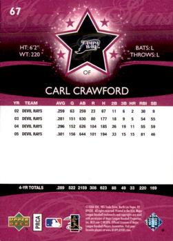 2006 Upper Deck Future Stars - Purple #67 Carl Crawford Back