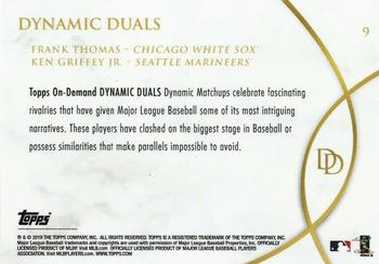 2019 Topps On-Demand Dynamic Duals - Dynamic Matchups #9 Frank Thomas / Ken Griffey Jr. Back