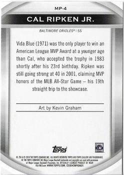 2019 Topps Gallery - Masterpiece #MP-4 Cal Ripken Jr. Back