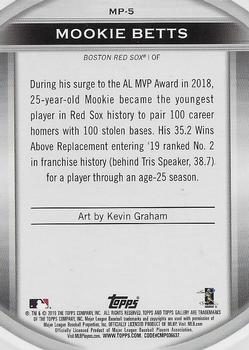 2019 Topps Gallery - Masterpiece #MP-5 Mookie Betts Back