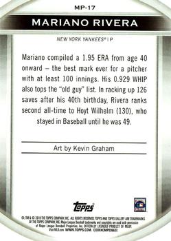 2019 Topps Gallery - Masterpiece #MP-17 Mariano Rivera Back