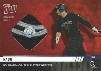 2019 Topps Now Players Weekend - Game-Worn Jersey Relic #PW-55F Nolan Arenado Front