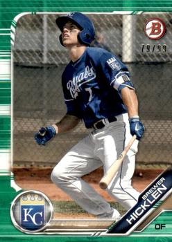 2019 Bowman Draft - Green #BD-75 Brewer Hicklen Front