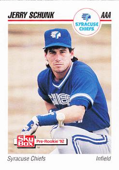 1992 SkyBox Team Sets AAA #515 Jerry Schunk Front