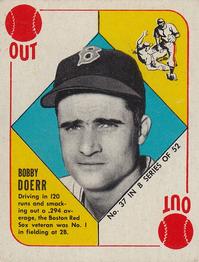 1951 Topps Blue Backs #37 Bobby Doerr Front