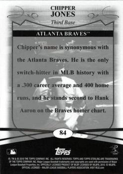 2010 Topps Sterling #84 Chipper Jones  Back