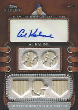 2010 Topps Sterling - Legendary Leather Five Relic Autographs Sterling Silver #5LLAR-22 Al Kaline Front