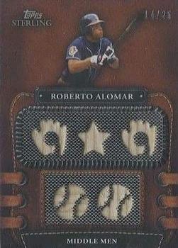 2010 Topps Sterling - Legendary Leather Relics Five #5LLR-22 Roberto Alomar Front