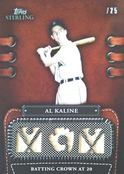 2010 Topps Sterling - Legendary Leather Relics Triple Sterling Silver #3LLR-53 Al Kaline Front