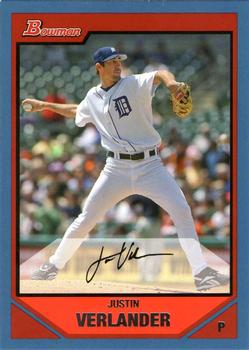 2007 Bowman - Blue #2 Justin Verlander Front