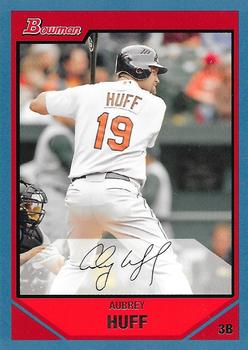 2007 Bowman - Blue #114 Aubrey Huff Front