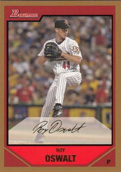 2007 Bowman - Gold #55 Roy Oswalt Front