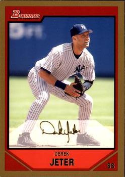 2007 Bowman - Gold #90 Derek Jeter Front