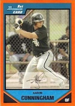 2007 Bowman - Prospects Orange #BP21 Aaron Cunningham Front