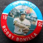 1992 JKA Baseball Buttons #34 Bobby Bonilla Front