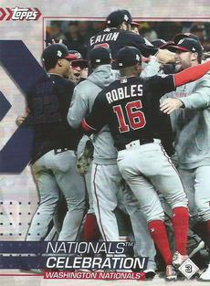 2020 Topps Stickers #3 Nationals Celebration Front