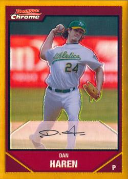 2007 Bowman Chrome - Gold Refractors #56 Dan Haren Front