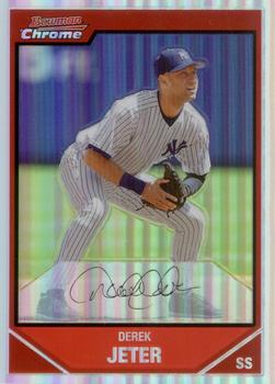 2007 Bowman Chrome - Refractors #90 Derek Jeter Front