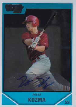 2007 Bowman Draft Picks & Prospects - Chrome Prospects #BDPP118 Peter Kozma Front