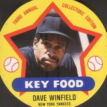 1989 Key Food Discs #13 Dave Winfield Front